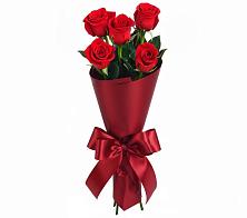 Букет 5 Красных роз Эдлесс Лав в Новолабинской