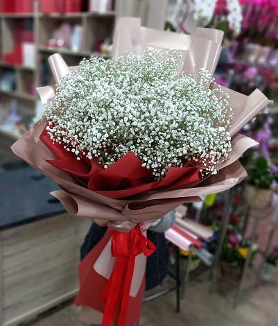 Букет цветов из: Гипсофила в Новолабинской