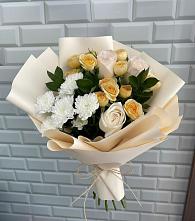 Букет цветов из:  Розы и Хризантемы в Новолабинской