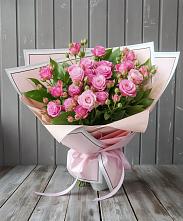 Букет Розовый кустик в Новолабинской