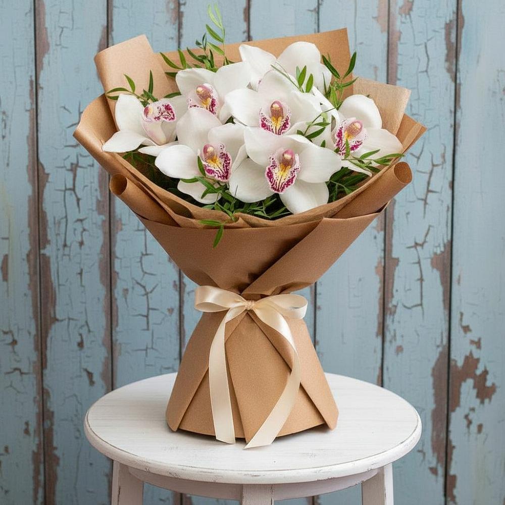 Букет цветов из: Орхидеи и Розы в Новолабинской
