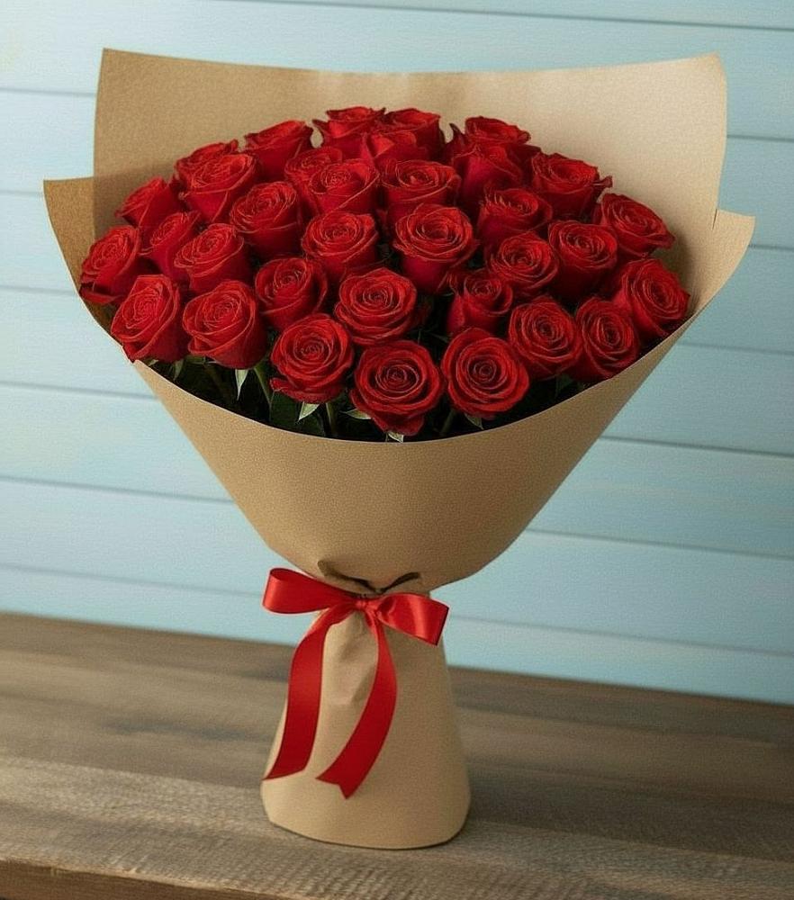 Букет Красные розы Милано в Новолабинской