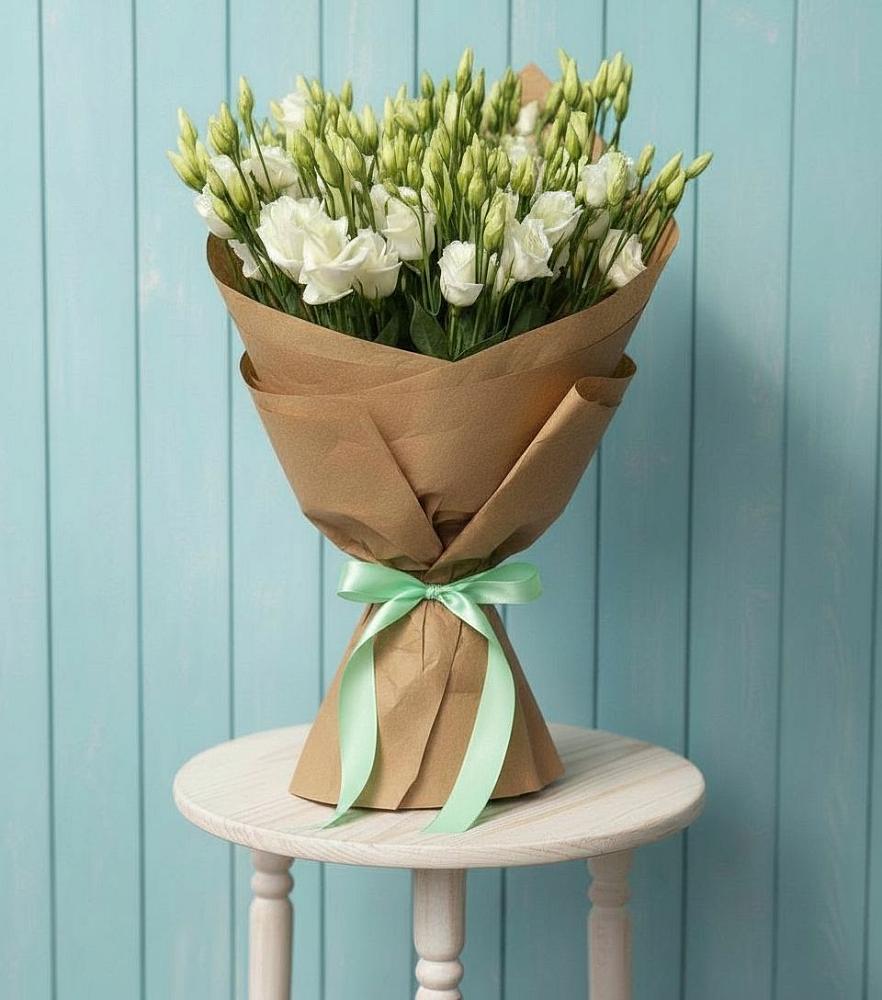 Букет цветов из: Лизиантусы в Новолабинской