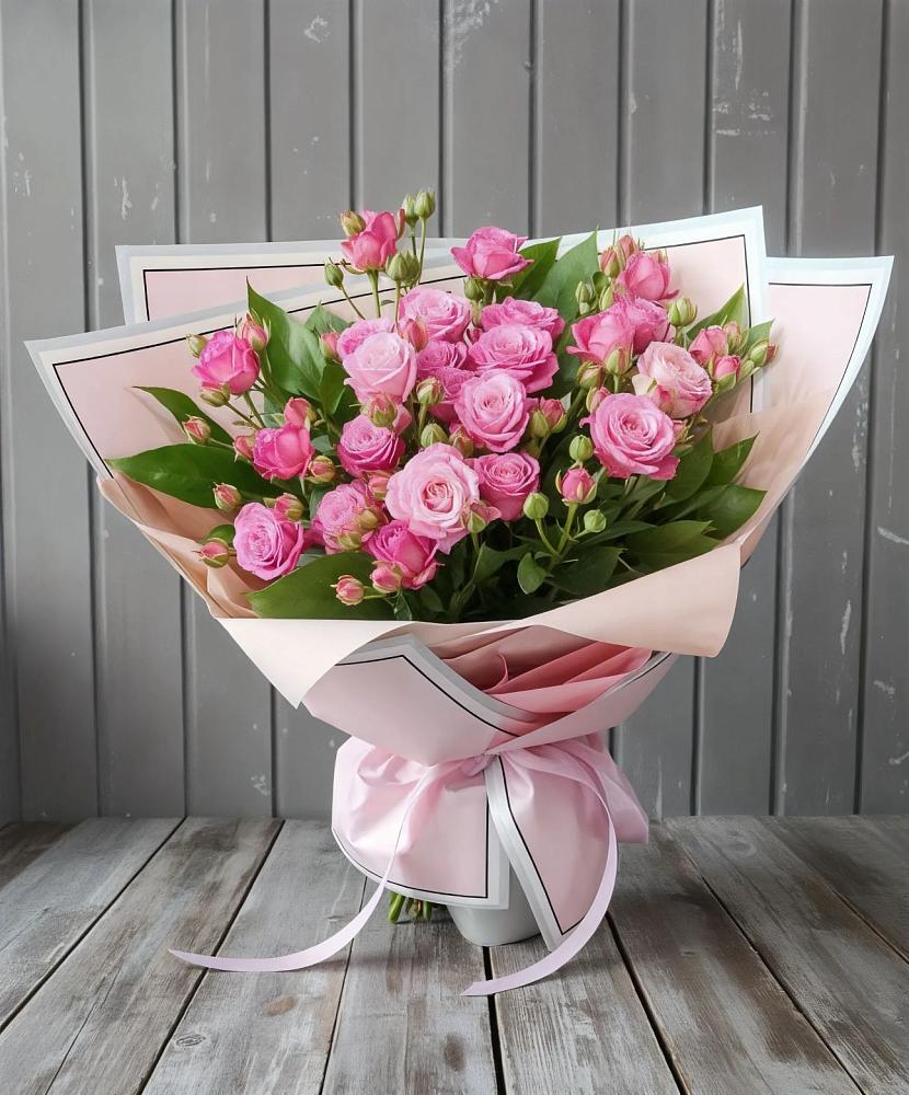 Букет Розовый кустик в Новолабинской