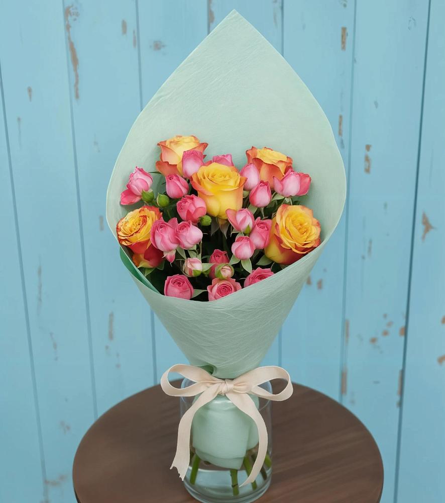 Букет цветов из: Розы в Новолабинской