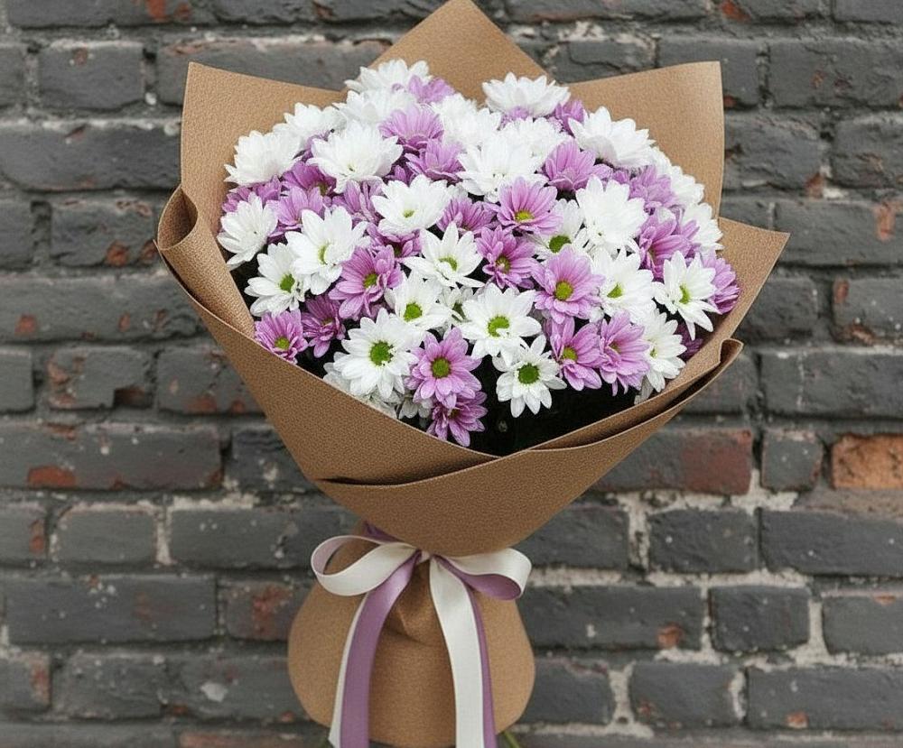 Букет цветов из: Хризантемы в Новолабинской