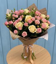 Букет цветов из:  Розы в Новолабинской