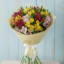 Букет цветов из:  Альстромерии #REPLACE_PRED# Новолабинской