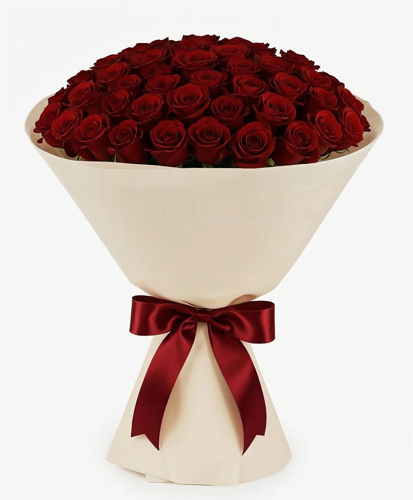 Букет 101 Бордовая роза Блэк Бакарра в Новолабинской